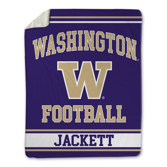 Washington - NCAA Football : Elishah Jackett - Blanket-0
