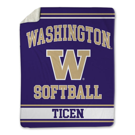 Washington - NCAA Softball : Annika Ticen - Blanket-0
