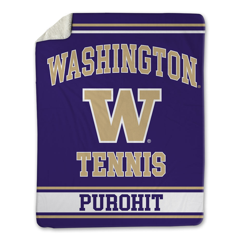 Washington - NCAA Men's Tennis : Soham Purohit - Blanket-0