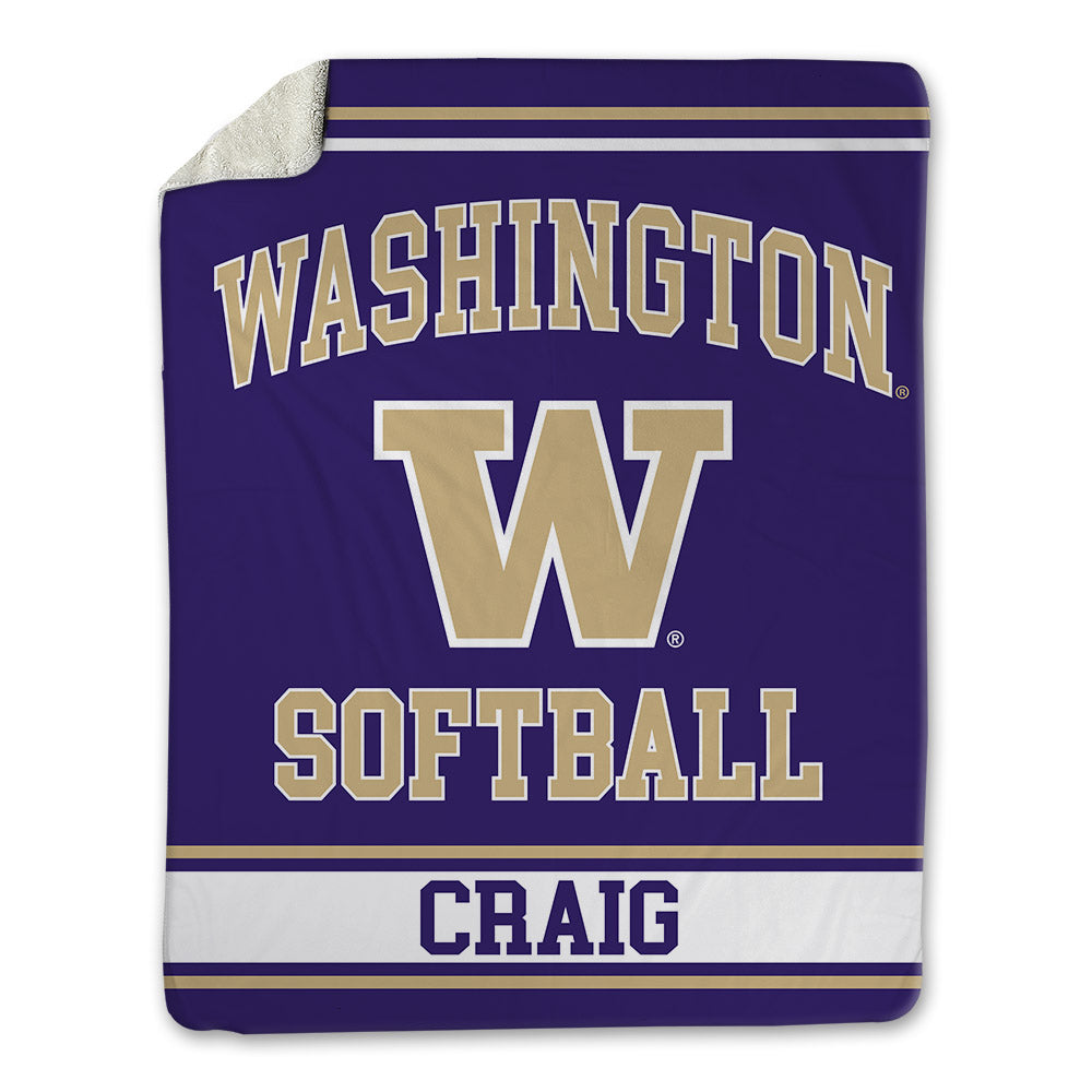 Washington - NCAA Softball : Addie Craig - Blanket-0