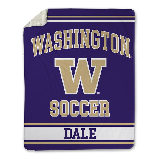 Washington - NCAA Men's Soccer : Joe Dale - Blanket-0