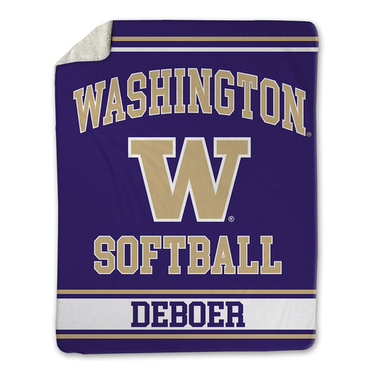 Washington - NCAA Softball : Alexis DeBoer - Blanket-0