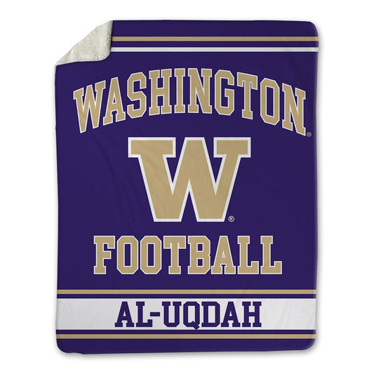Washington - NCAA Football : Taariq Al-Uqdah - Blanket-0