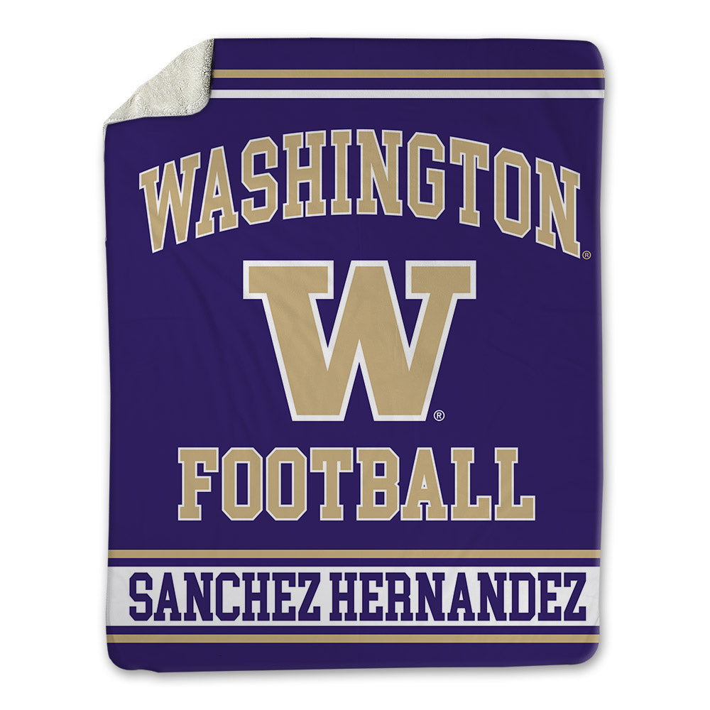 Washington - NCAA Football : Victor Sanchez Hernandez - Blanket-0