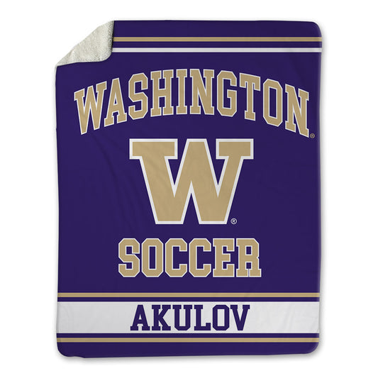 Washington - NCAA Men's Soccer : Egor Akulov - Blanket-0