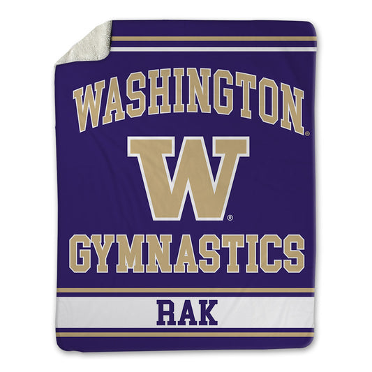 Washington - NCAA Women's Gymnastics : Lydia Rak - Blanket-0