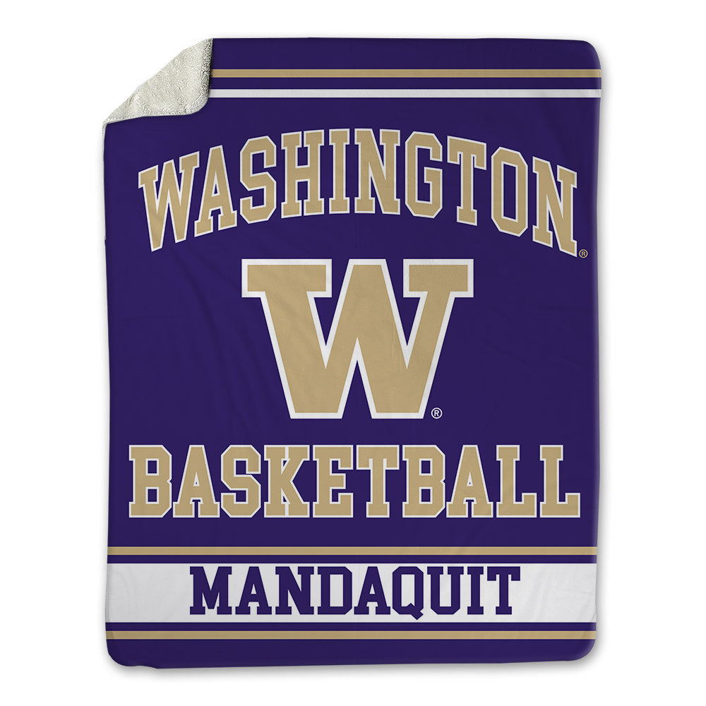 Washington - NCAA Men's Basketball : JJ Mandaquit - Blanket-0