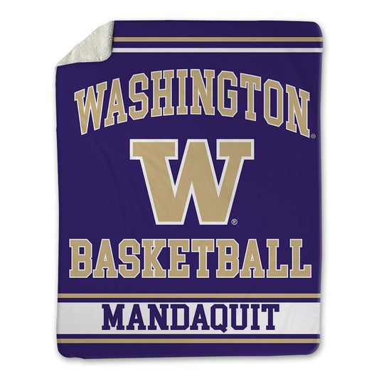 Washington - NCAA Men's Basketball : JJ Mandaquit - Blanket-0