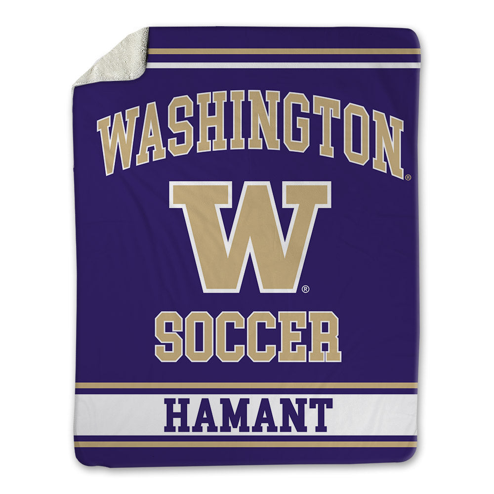 Washington - NCAA Women's Soccer : Mia Hamant - Blanket-0
