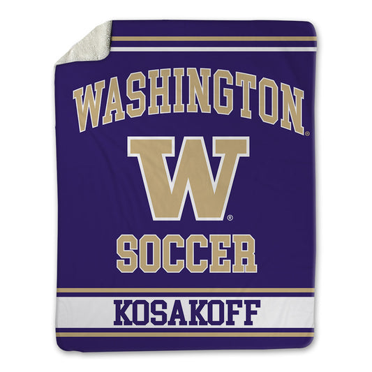 Washington - NCAA Men's Soccer : Charlie Kosakoff - Blanket-0