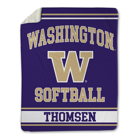 Washington - NCAA Softball : Allie Thomsen - Blanket-0