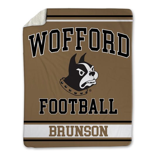 Wofford - NCAA Football : Rj Brunson - Blanket-0