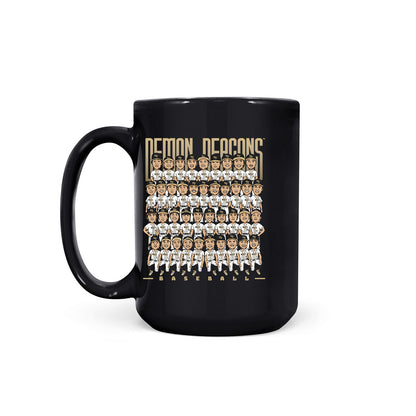 Wake Forest - NCAA Baseball : - Team Caricature Coffee Mug-1