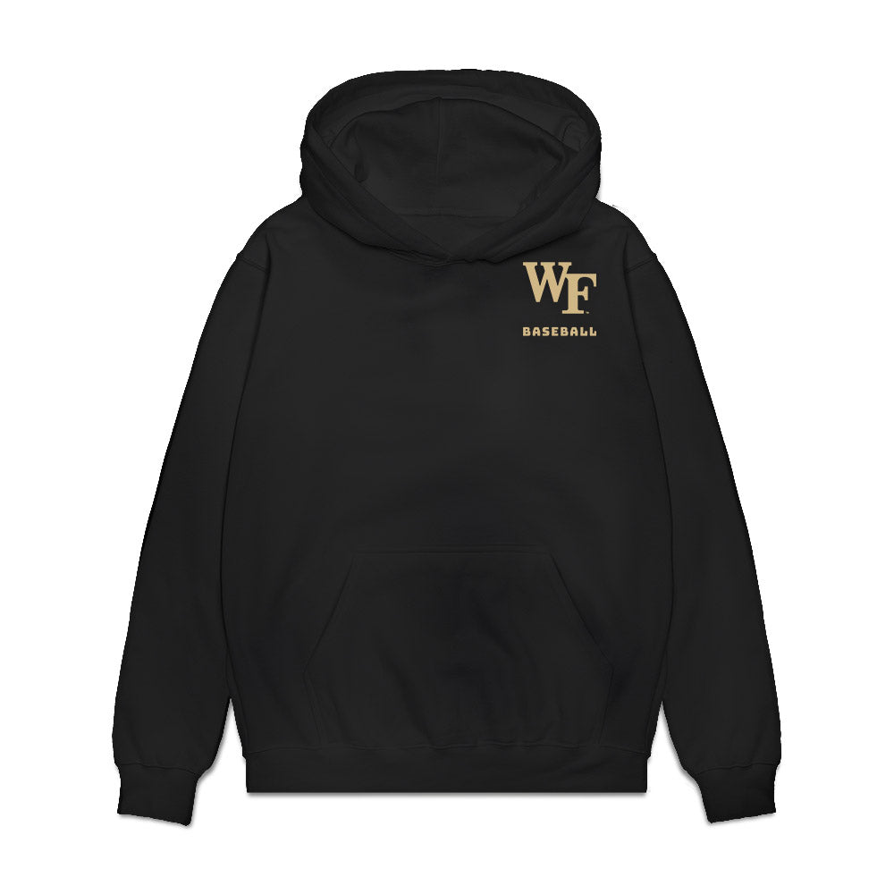Wake Forest - NCAA Baseball : - Team Caricature Premium Hooded Sweatshirt-0