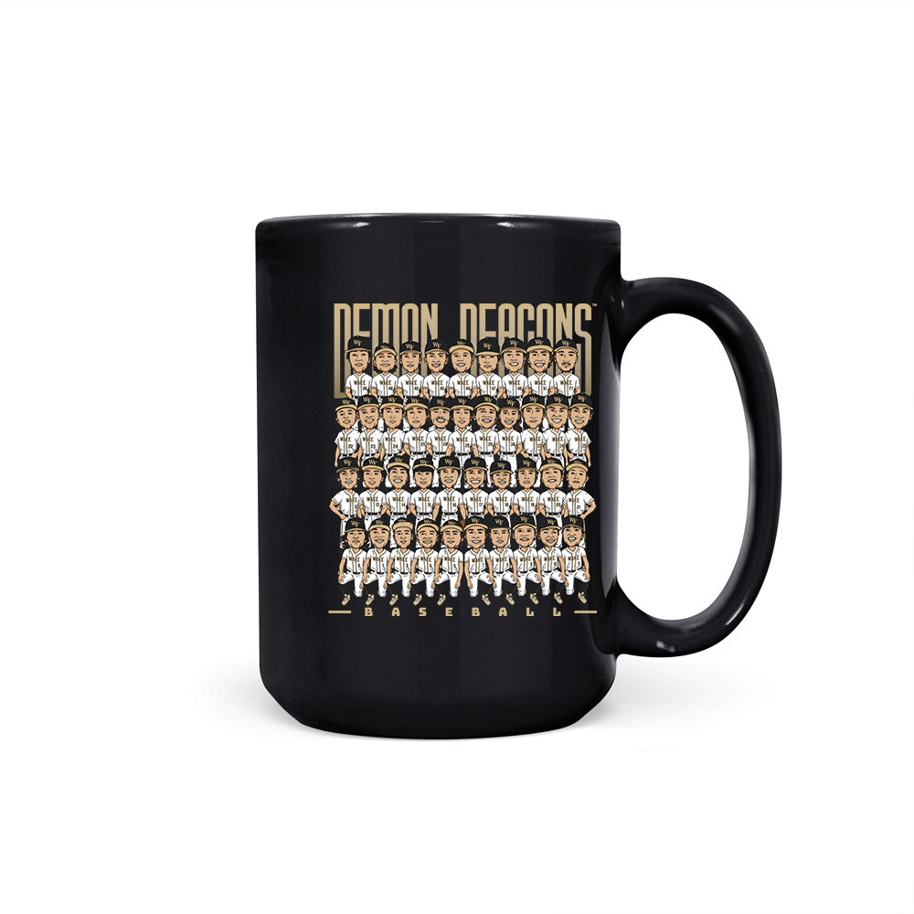 Wake Forest - NCAA Baseball : - Team Caricature Coffee Mug-0