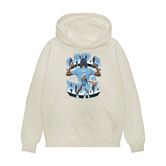 UNC - NCAA Women's Basketball : Laila Hull - Collage Premium Hooded Sweatshirt-0