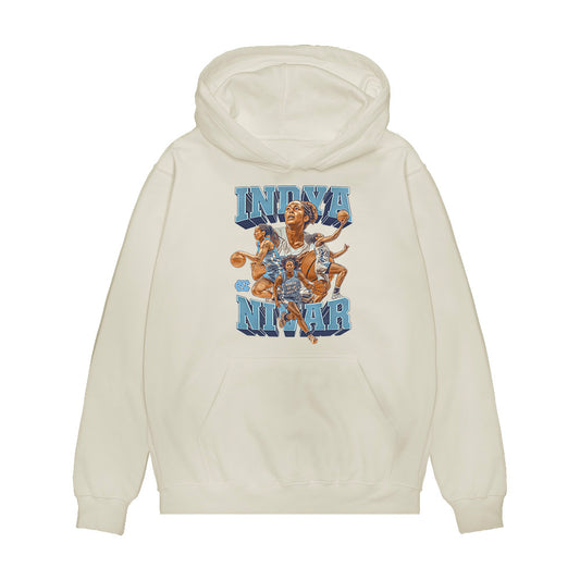 UNC - NCAA Women's Basketball : Indya Nivar - Premium Hooded Sweatshirt-0