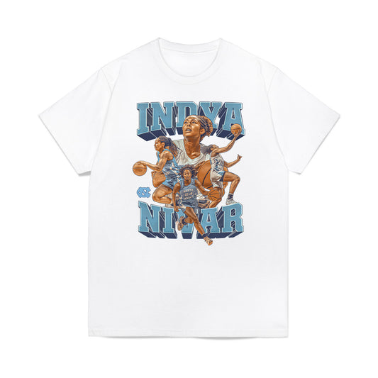 UNC - NCAA Women's Basketball : Indya Nivar - Premium T-Shirt-0
