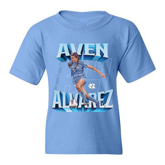 UNC - NCAA Women's Soccer : Aven Alvarez - Youth T-Shirt-0