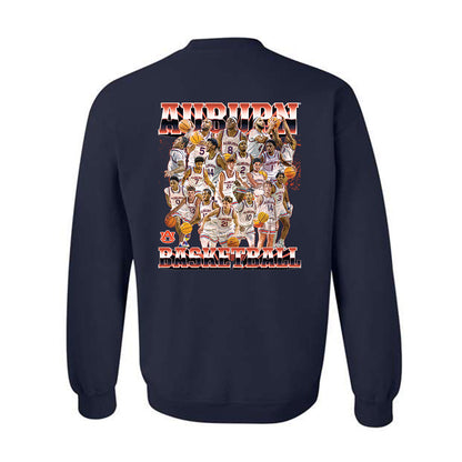 Auburn - NCAA Men's Basketball : Team Collage Crewneck Sweatshirt-1