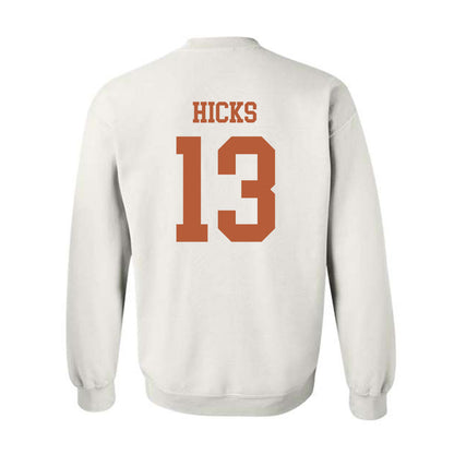 Texas - NCAA Football : Zelus Hicks - Classic Shersey Crewneck Sweatshirt-1