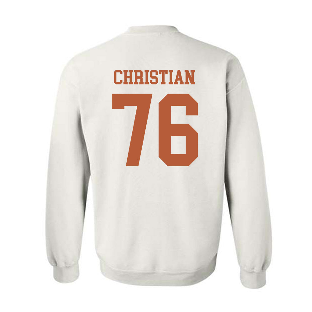 Texas - NCAA Football : Jackson Christian - Classic Shersey Crewneck Sweatshirt-1