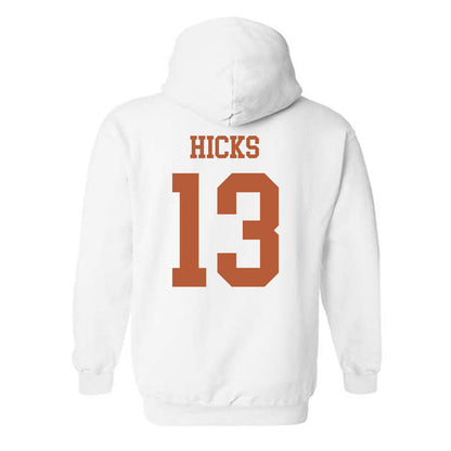 Texas - NCAA Football : Zelus Hicks - Classic Shersey Hooded Sweatshirt-1