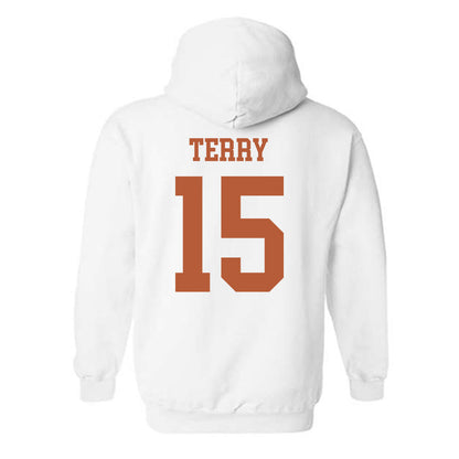 Texas - NCAA Football : Justus Terry - Classic Shersey Hooded Sweatshirt-1