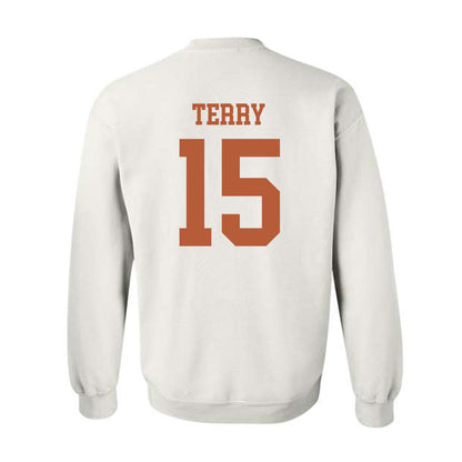 Texas - NCAA Football : Justus Terry - Classic Shersey Crewneck Sweatshirt-1