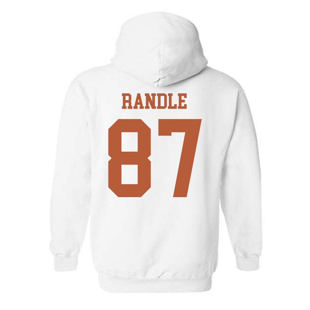 Texas - NCAA Football : Will Randle - Classic Shersey Hooded Sweatshirt-1