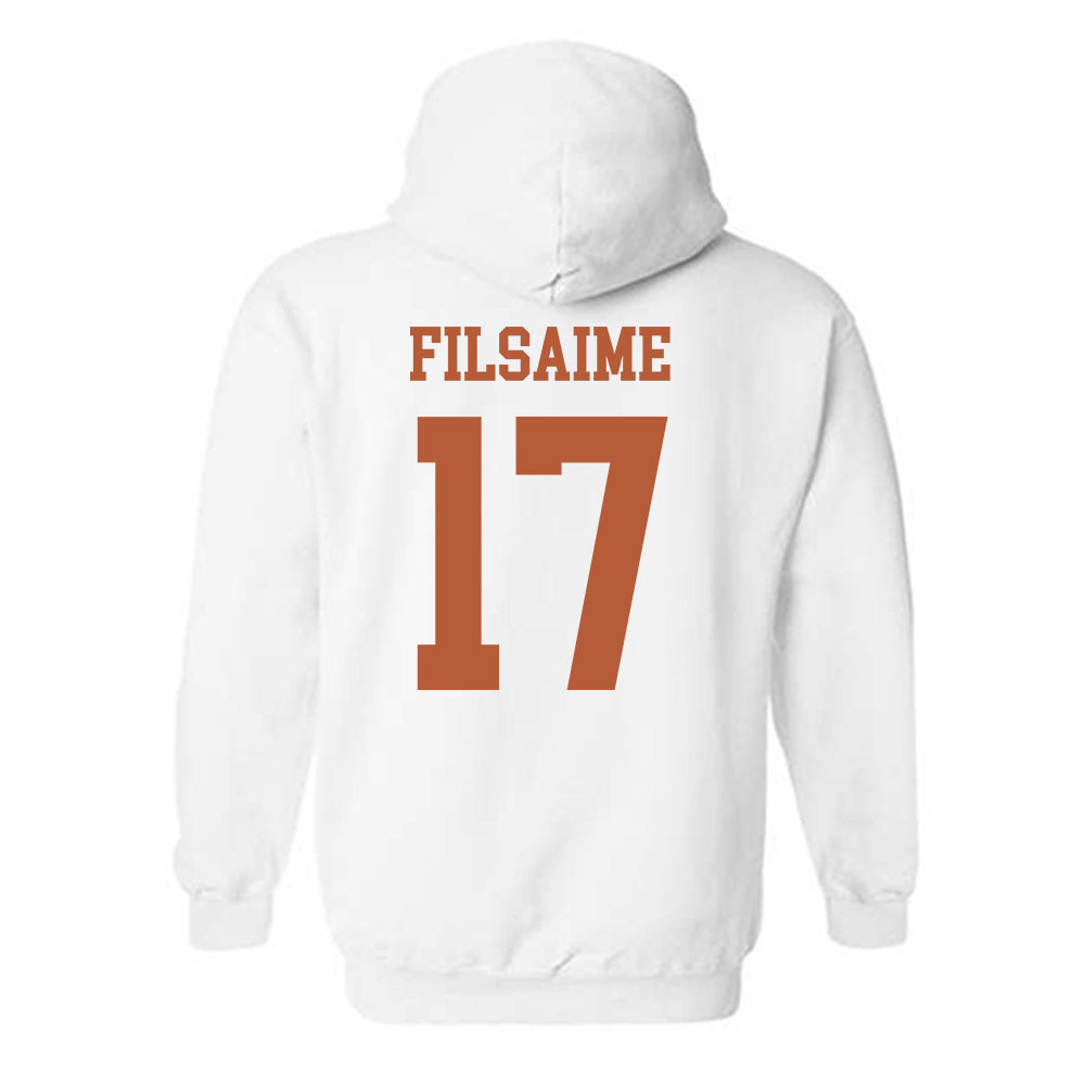 Texas - NCAA Football : Xavier Filsaime - Classic Shersey Hooded Sweatshirt-1