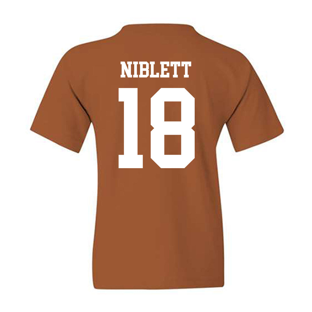 Texas - NCAA Football : Ryan Niblett - Classic Shersey Youth T-Shirt-1