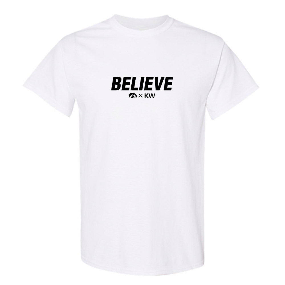 Iowa - NCAA Men's Track & Field : Kalen Walker - Believe T-Shirt-0