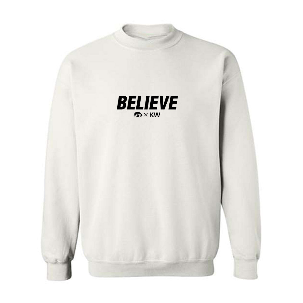 Iowa - NCAA Men's Track & Field : Kalen Walker - Believe Crewneck Sweatshirt-0