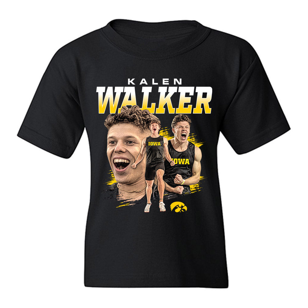 Iowa - NCAA Men's Track & Field : Kalen Walker - Youth T-Shirt-0