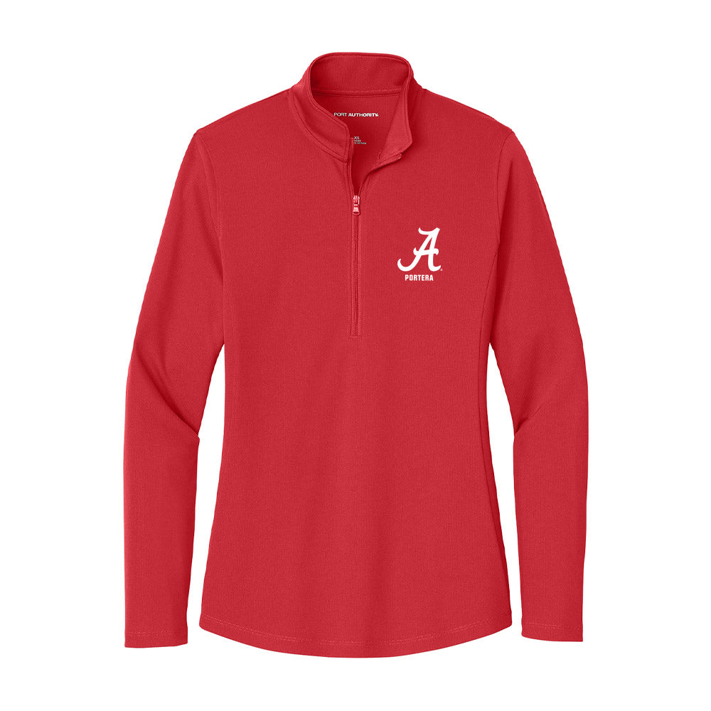 Alabama - NCAA Baseball : Will Portera - Women's Lightweight Quarter Zip Jacket-0