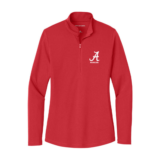 Alabama - NCAA Football : Graham Nicholson - Women's Lightweight Quarter Zip Jacket-0