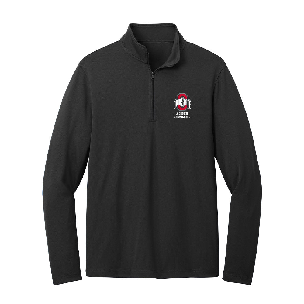 Ohio State - NCAA Women's Lacrosse : Kassidy Carmichael - Lightweight Quarter Zip Jacket-0