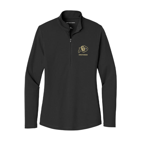 Colorado - NCAA Men's Cross Country : Aidan Christiansen - Women's Lightweight Quarter Zip Jacket-0