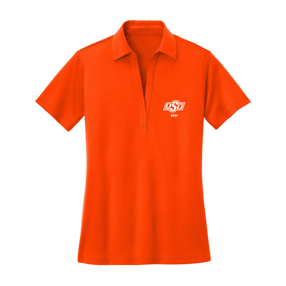 Oklahoma State - NCAA Softball : Macy Graf - Women's Activewear Polo Shirt-0
