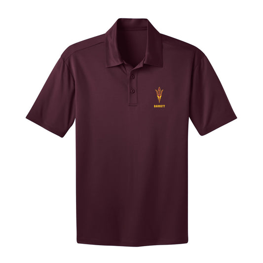 Arizona State - NCAA Baseball : Easton Barrett - Activewear Polo Shirt-0