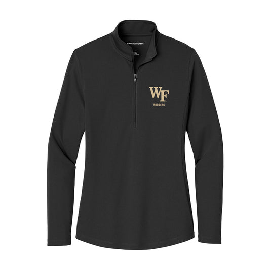 Wake Forest - NCAA Women's Track & Field : Seren Rodgers - Women's Lightweight Quarter Zip Jacket-0