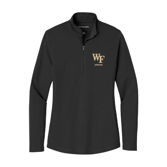 Wake Forest - NCAA Baseball : Zach Johnston - Women's Lightweight Quarter Zip Jacket-0