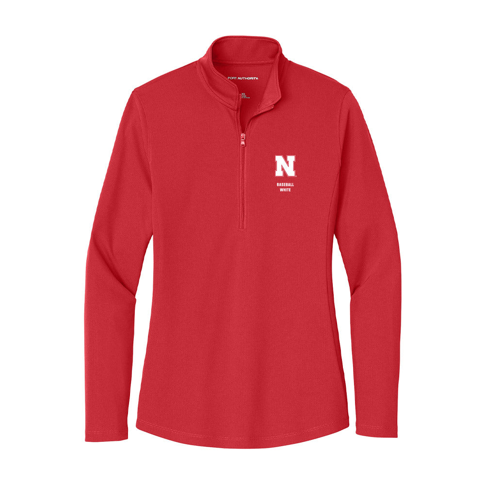 Nebraska - NCAA Baseball : Aiden White - Women's Lightweight Quarter Zip Jacket-0