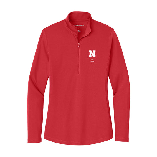 Nebraska - NCAA Wrestling : Caleb Smith - Women's Lightweight Quarter Zip Jacket-0