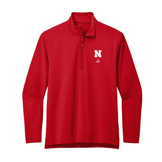 Nebraska - NCAA Wrestling : Caleb Smith - Premium Quarter Zip Jacket-0