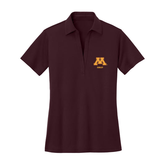 Minnesota - NCAA Men's Ice Hockey : Logan Cooley - Women's Activewear Polo Shirt-0