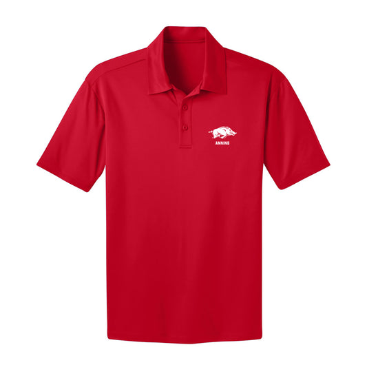 Arkansas - NCAA Women's Track & Field : Amber Anning - Activewear Polo Shirt-0