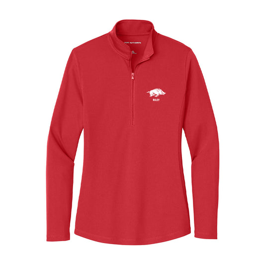 Arkansas - NCAA Women's Soccer : Ella Riley - Women's Lightweight Quarter Zip Jacket-0