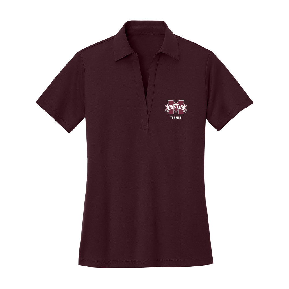 Mississippi State - NCAA Women's Soccer : Taylor Thames - Women's Activewear Polo Shirt-0